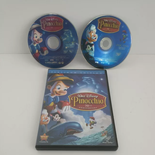 Pinocchio Two Disc 70th Anniversary Platinum Edition Complete DVD