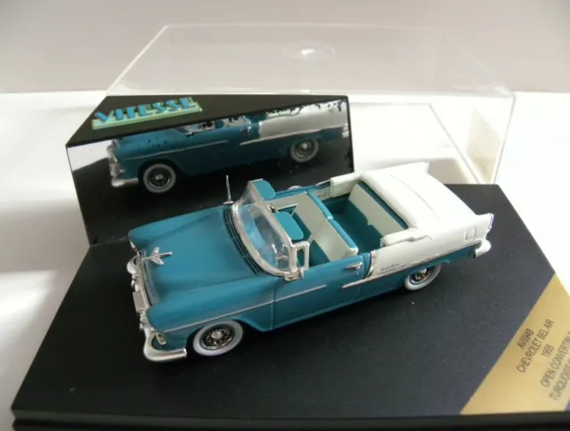 1/43 Chevrolet BEL AIR Convertible 1955 VITESSE Turquoise / India Ivoiry