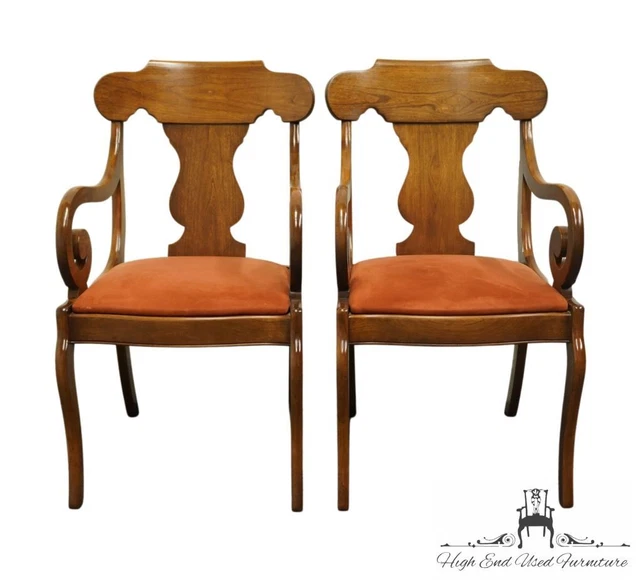 Set of 2 PENNSYLVANIA HOUSE Solid Cherry Traditional Duncan Phyfe Style Dinin... Set of 2 PENNSYLVANIA HOUSE Solid Cherry Traditional Duncan Phyfe Style Dinin...