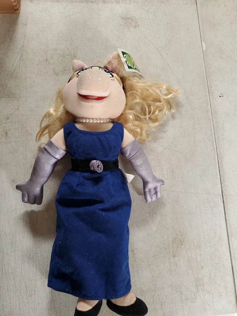 Miss Piggy Plush Jim Henson’s The Muppets Catric Germany Toys HTF 2000 Blue 16"