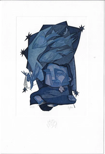 GENNADY PUGACHEVSKY: Exlibris für Helga Becker-Bickerich