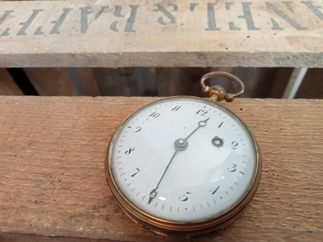 Cadrans De Montre à Gousset Vendus En L'état - Occasion, Blanc, Pour Restauration Ou Collection