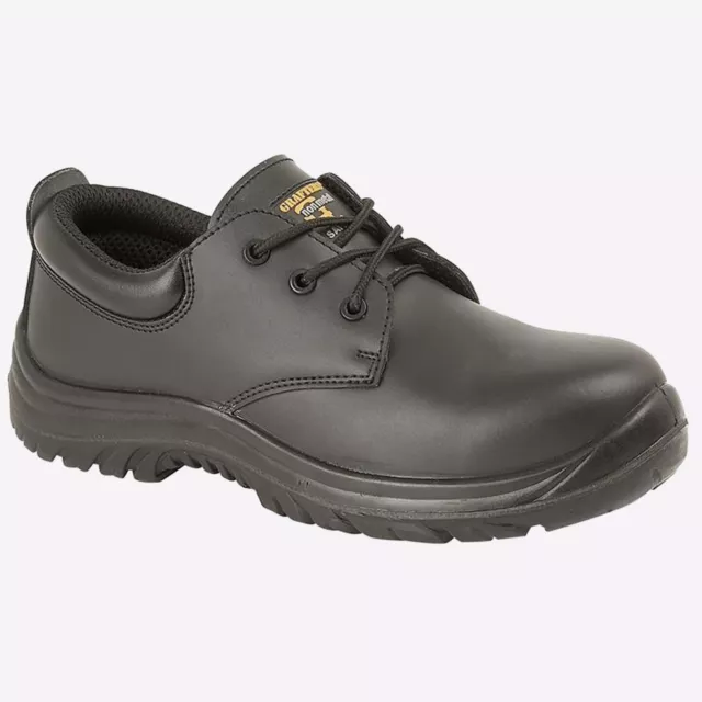 Grafters Atmore Mens NON-METAL Work Dress Superlite Safety Shoes Black