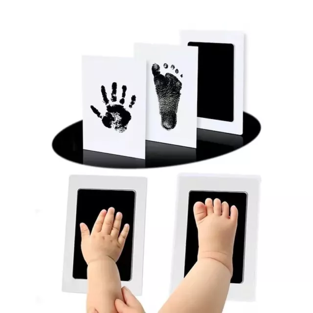 Newborn foot Hand print Ink Pad Kit-Baby Cat Dog fawprint-Nontoxic-inkless-black