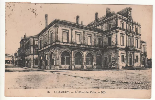 Cpa 58 - Clamecy : L'hôtel De Ville (Nièvre) - Écrite