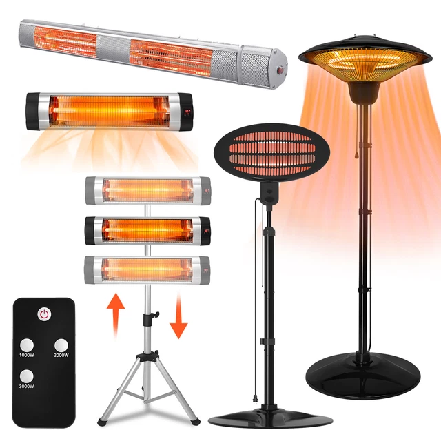 Infrarot Wärmestrahler Infrarotstrahler Heizstrahler Heizer Inner & Außen Timer