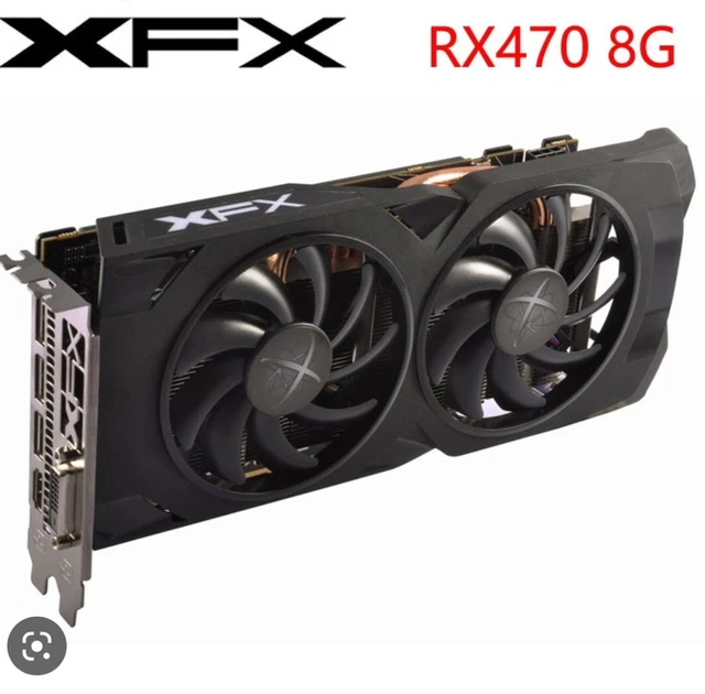 Scheda video Gaming Amd Xfx Rx470 8gb Ddr5