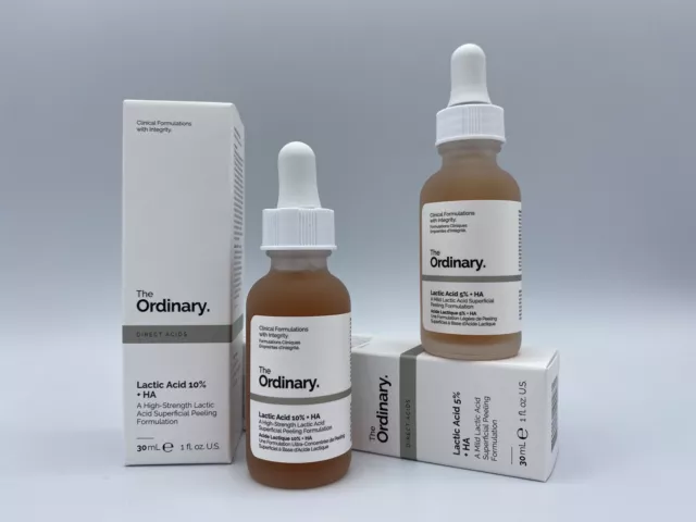 🔆THE ORDINARY 2tlg SET Lactic Acid 5% + HA 30ml / Lactic Acid 10% + HA 30ml