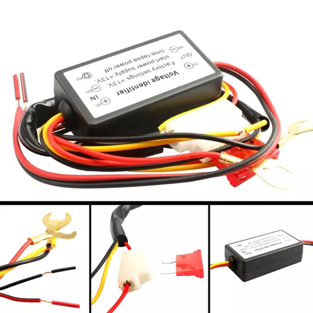 DRL Controller Auto Car LED Daytime Running Lights Relay Harness Dimmer On/O*H1