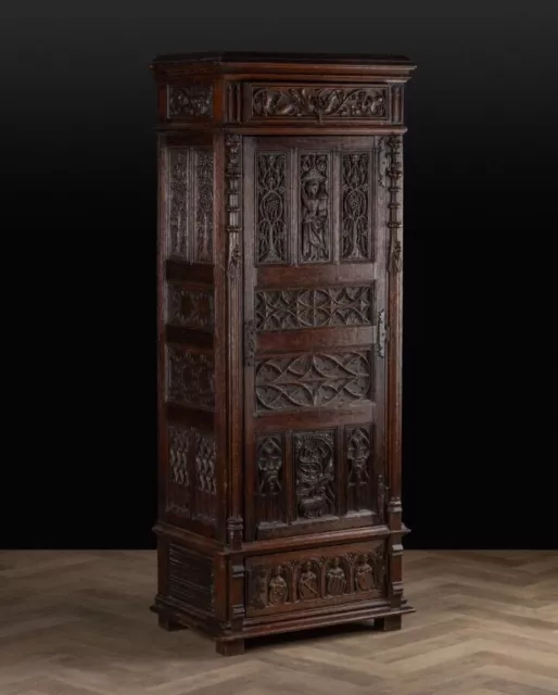 Cabinet néo-gothique - Fin XIXème, vers 1900 - Médiéval Design