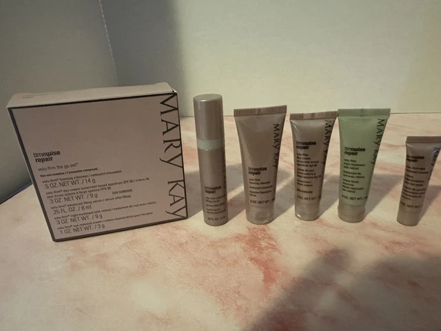 Mary Kay Timewise Repair Volu Firm THE GO SET Travel 5 PC Set - Expired 10/24 Mary Kay Timewise Repair Volu Firm THE GO SET Travel 5 PC Set - Expired 10/24