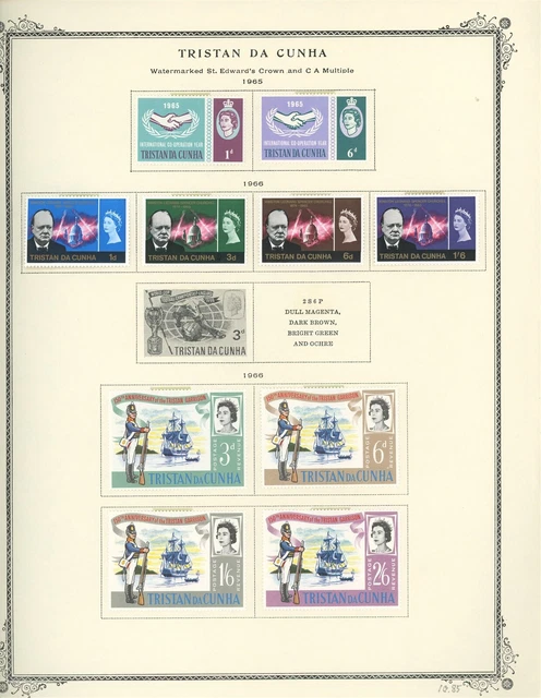 TRISTAN DA CUNHA Album Page Lot #148 - SEE SCAN - $$$