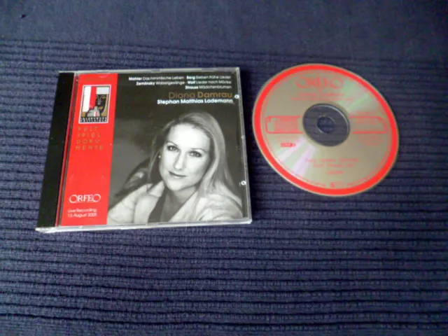 CD Diana Damrau LIVE Salzburger Festspiele 2005 LIEDERABEND Mahler Berg Wolf nm