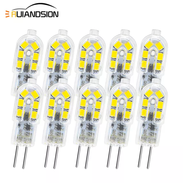 6000K/ 3000K G4 2835 12 LED Halogène remplacé Ampoule Capsule Lampe AC 12V/ 220V