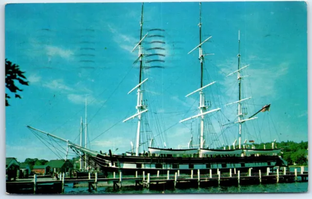 Postcard - The "Charles W. Morgan", Mystic Seaport - Mystic, Connecticut