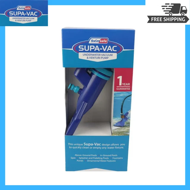 Supa-Vac Pool / Spa / Pond Venturi Vacuum Cleaner Kit - Includes Telescopic Pole Supa-Vac Pool / Spa / Pond Venturi Vacuum Cleaner Kit - Includes Telescopic Pole