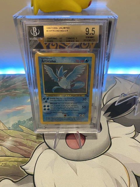 Pokemon Articuno 2 Fossil Holo 1999 BGS 9.5 GEM MINT POP 4 ❄️ GRAIL CARD! NO RSV