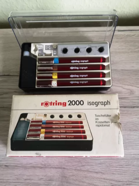 Rotring 2000 isograph Tuschefüllerset  0,25, 0,35, 0,50 + 0,70