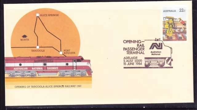 Australia 1984 Opening Rail Passenger Terminal Adelaide PSE APM14850