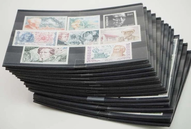 1987 Monaco; 14 komplette Jahrgänge ohne MiNr. 1787/90 & Bl., **/MNH, ME 1214,-