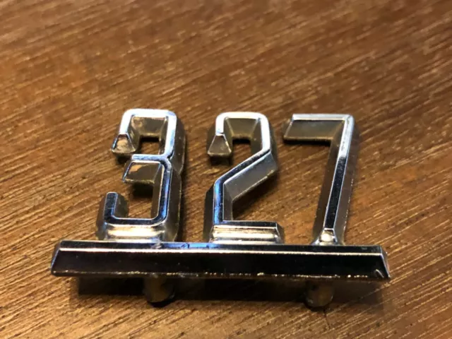 Oem 3865834 Chevrolet Gm Chevy Chevelle Nova Impala 327 Fender Emblem 65 66 67