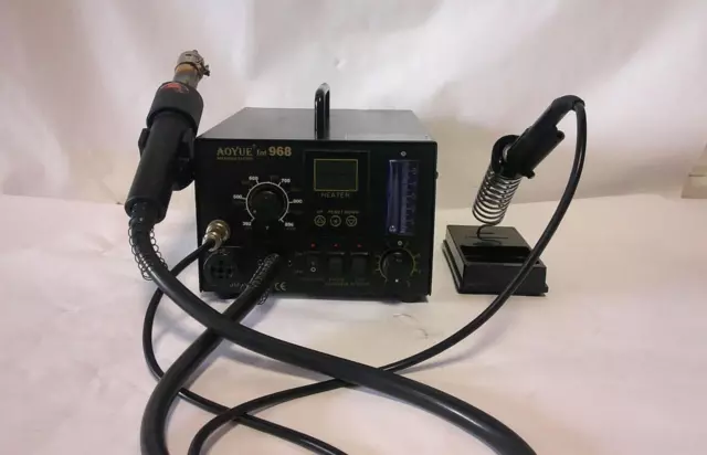 Aoyue Int 968 Soldering Repair System Hot Iron