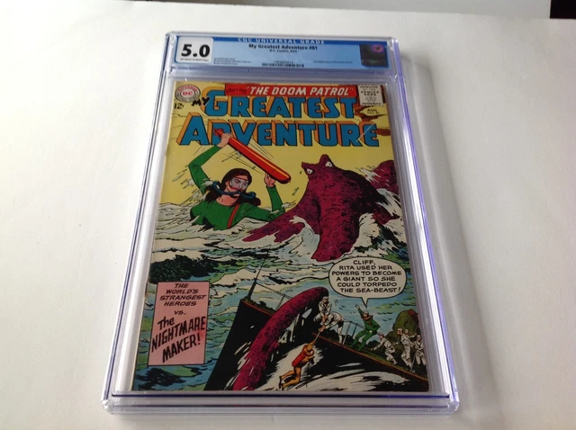 My Greatest Adventure 81 Cgc 5.0 2Nd Appearance Doom Patrol Alex Toth Dc Comics
