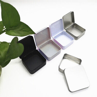 Small Items Storage Box Jewelry Square Tin Case Packaging Tinplate Mini Portable