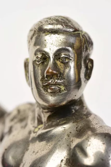 20th Century, Burmese Bronze Standing Bodybuilder 4