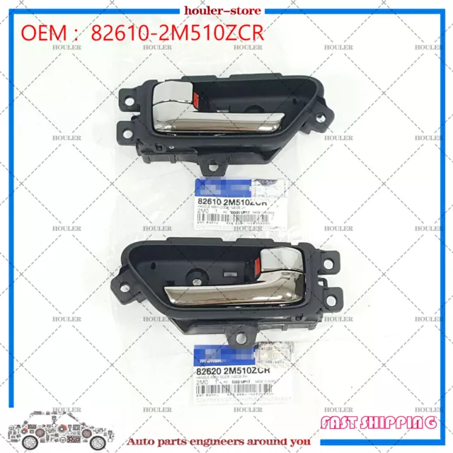 Gen-uine Chrome Inside Door Handle LH RH 2ea For Hyundai Genesis Coupe 2011-2012