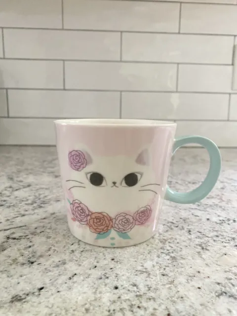 Starbucks Valentine’s Day Cat Lovers Mug Pink Rare HTF