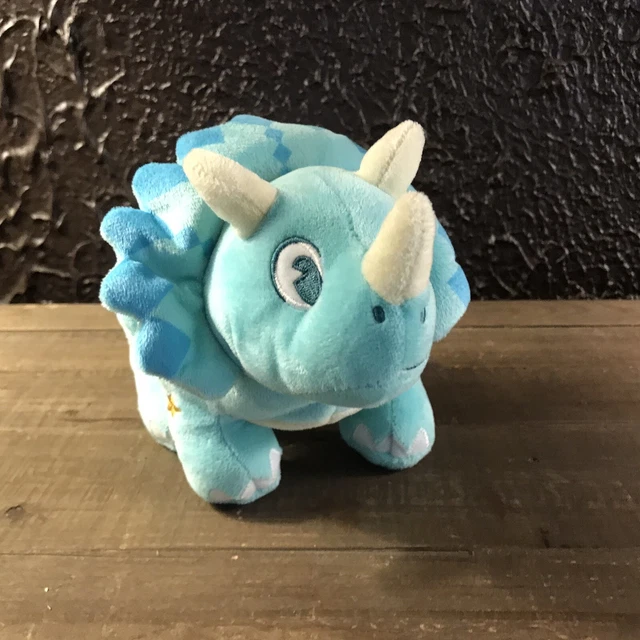 Disney Animal Kingdom Dinoland Blue Triceratops Dinasour Plush Stuffed Animal 3