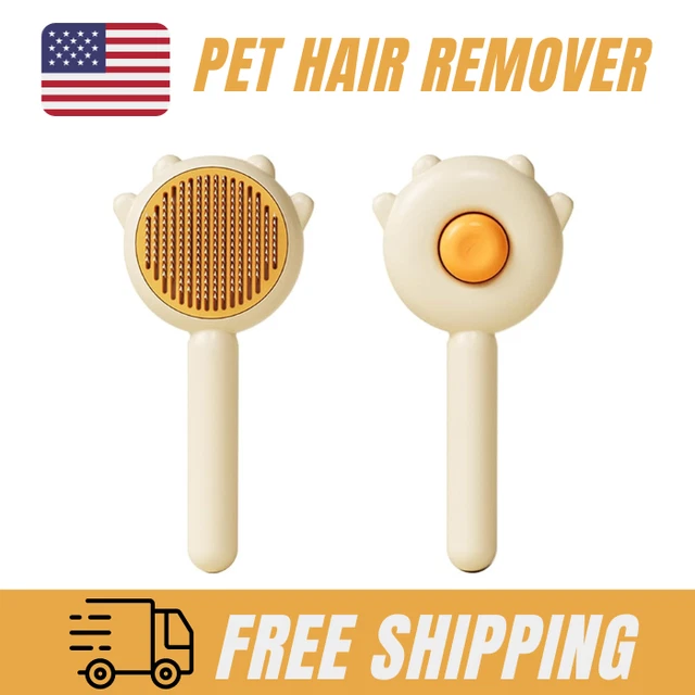 Pet Hair Remover Dog Cat Comb Grooming Massage Deshedding Self Cleaning Brush