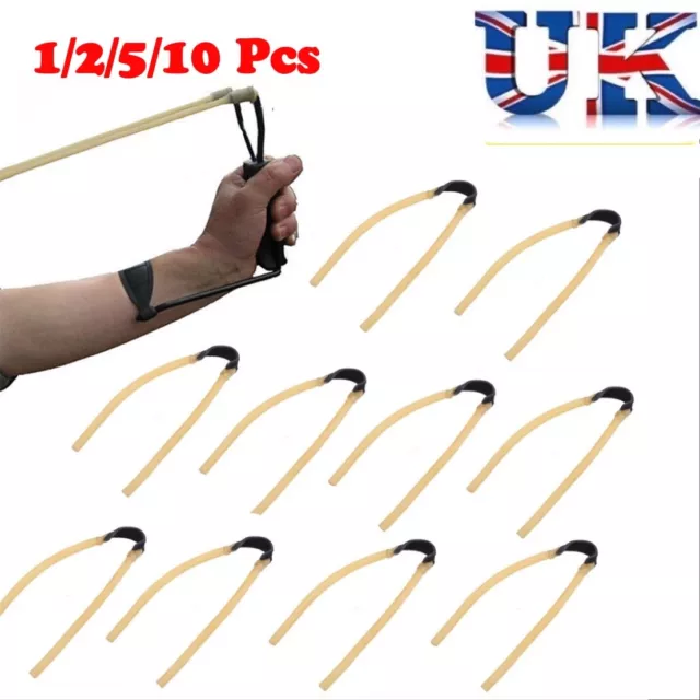 1-10PCS 6X9mm Elastic Rubber Band Bungee Outdoor Hunting Slingshot Catapult UK