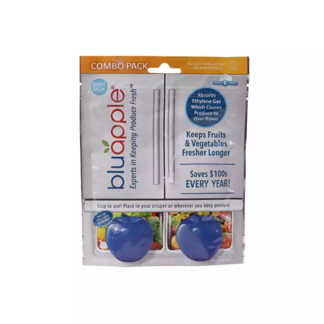 Bluapple Classic One Year Combo Pack Fresh Fruits/Vegetable Saver Sealer Storage