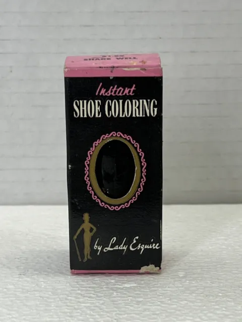 Vintage Lady Esquire Black Shoe Coloring #571 In Box