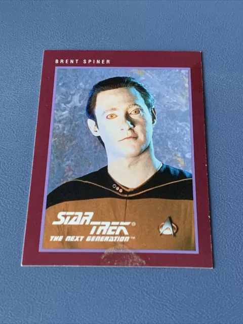 1991 Brent Spiner (Lt. Data) Autographed Star Trek Trading Card