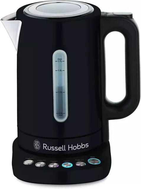 Russell Hobbs Addison Kettle, RHK510BLK, 5 Temperature Settings, 1.7 L Capaci...