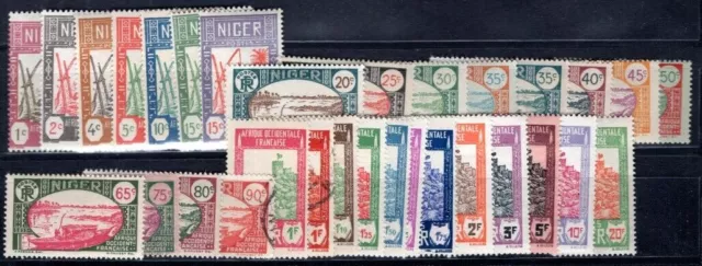 NIGER 1926 Yvert 29-52 mostly * SET IMPECCABLE (F5604