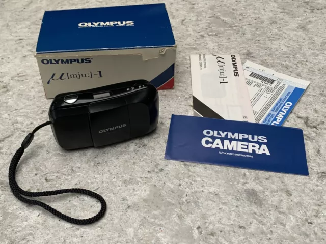 Olympus [mju:]-1 Mju-1 MJU I 35mm Film Camera Point and Shoot - Tested Boxed