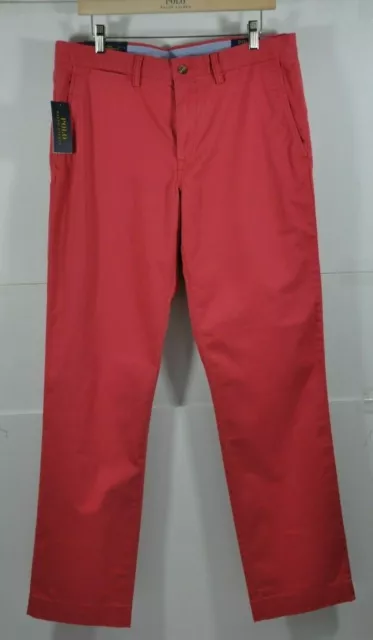 Nwt Homme Polo Ralph Lauren, Extensible Droit Chino Pantalon. Taille 32x32