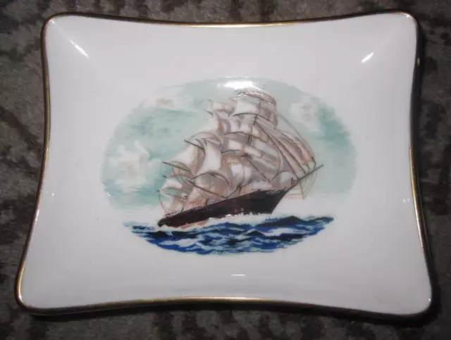 Vtg 1960 Minton bone china ashtray, Thames & Mersey Marine Insurance Co Ltd