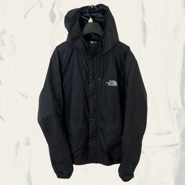 Giacca a guscio leggera da uomo nera The North Face Hyvent con cappuccio (taglia M) T268