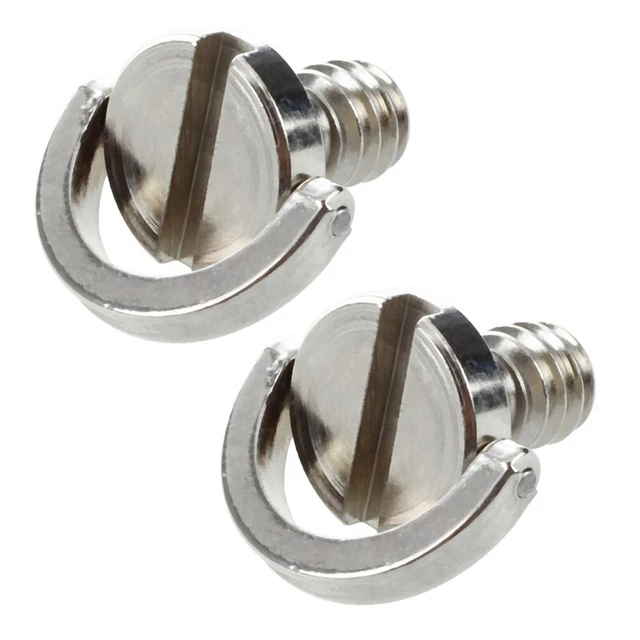 2X 1/4 Tornillo Tornillo Acero Inoxidable Adaptador para Cámara Cámara Estantería E8U2
