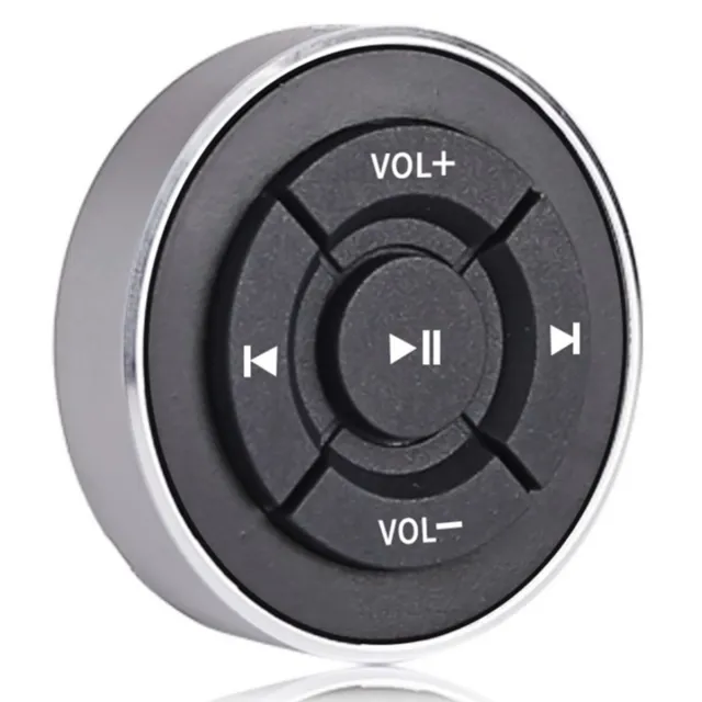 Wireless MP3 Media Remote Control Button Car Steering Wheel Bike Mount Holder