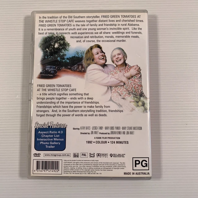 FRIED GREEN TOMATOES At The Whistle Stop Cafe (DVD, 1992) Kathy Bates