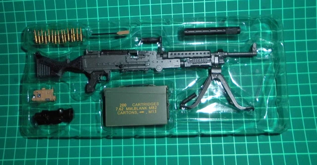 1/6TH SCALE BRITISH M240 GPMG Machine Gun for 12