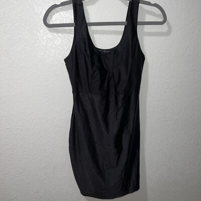 Haute Monde, Black Fitted Dress, Size Large EUC