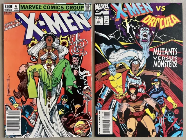 X-Men and Dracula Lot! Uncanny Annual 6 (1982) & X-Men vs Dracula (1993) Vampire