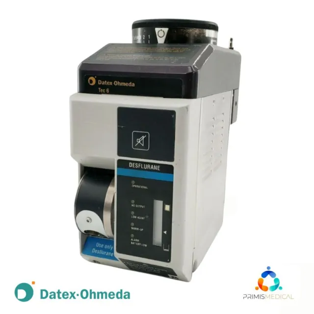 Datex Ohmeda Tec 6 Desflurane Anesthesia Vaporizer Sold AS-IS